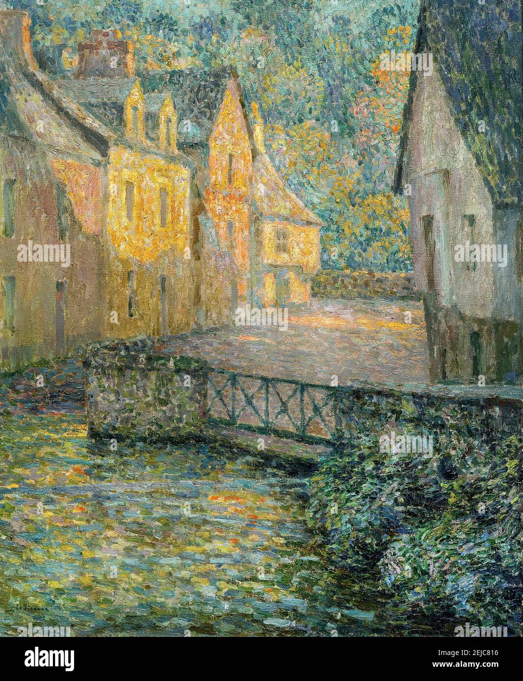 Golden morning. Museum: PRIVATE COLLECTION. Author: HENRI LE SIDANER. Stock Photo