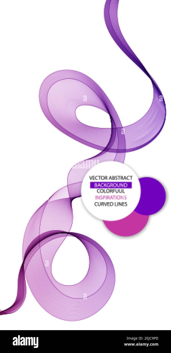 Purple wave. Abstract vector background. Vector illustration eps 10 Stock Vector