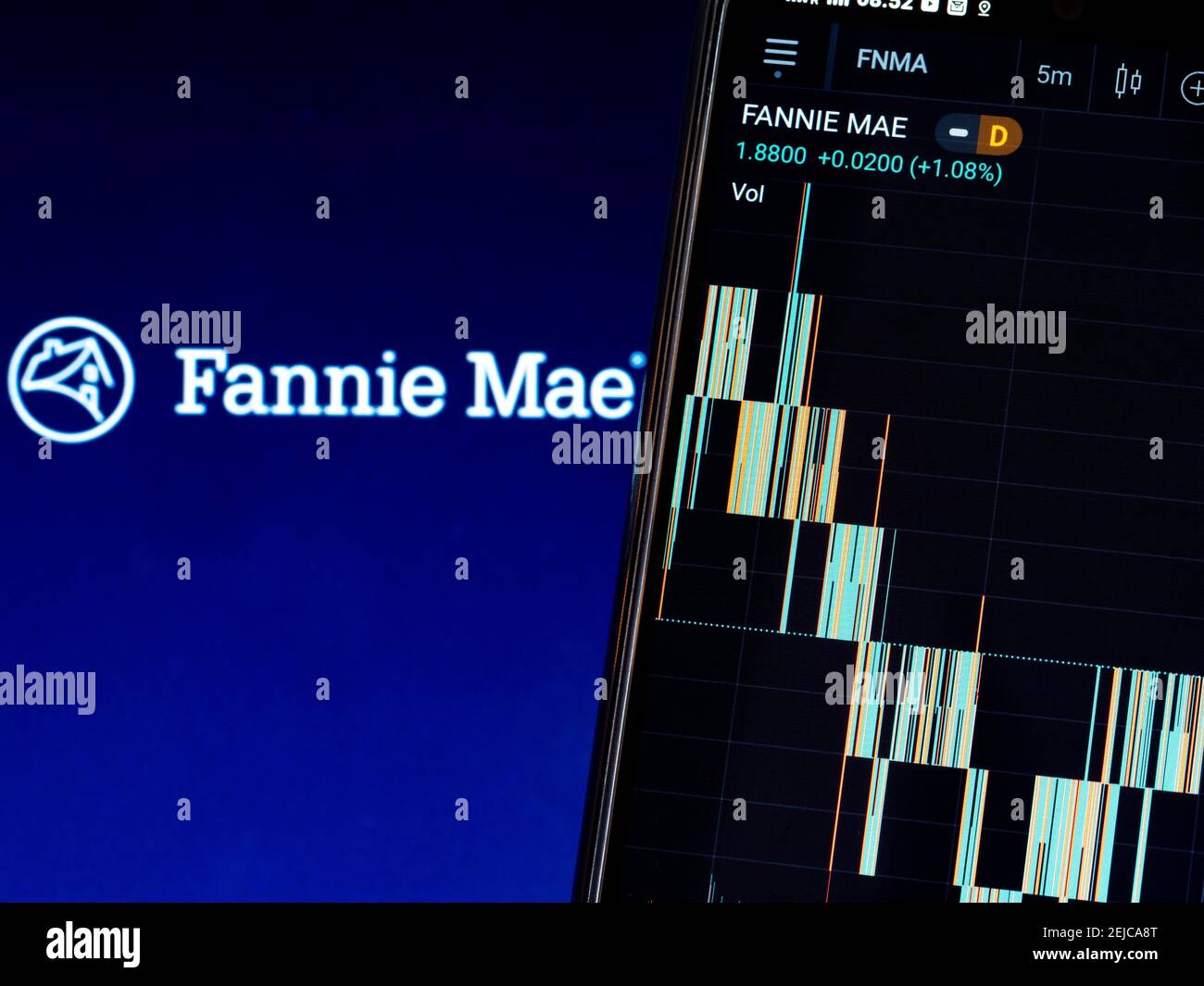 In this photo illustration the stock market information of Federal ...