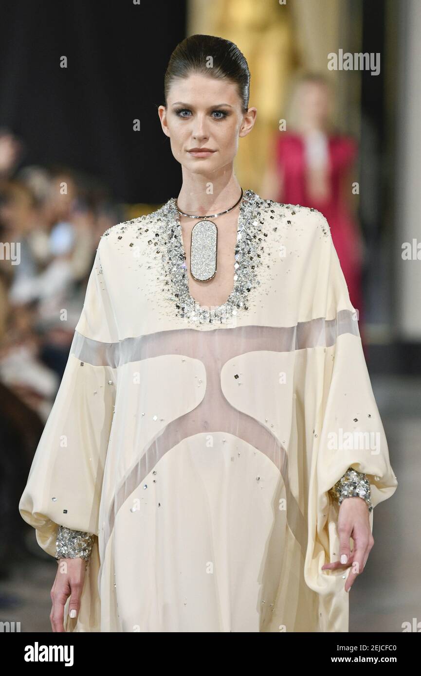 Designer Stephane Rolland walks on the runway during the Stephane Rolland  Haute Couture fashion show during Haute Couture Spring Summer 2020 in  Paris, France on Jan. 21, 2020 at Grand Palais. (Photo