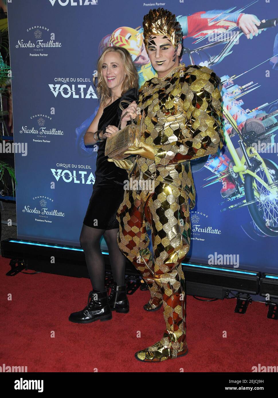 Kim Raver arrives at the Cirque Du Soleil VOLTA Los Angeles Premiere