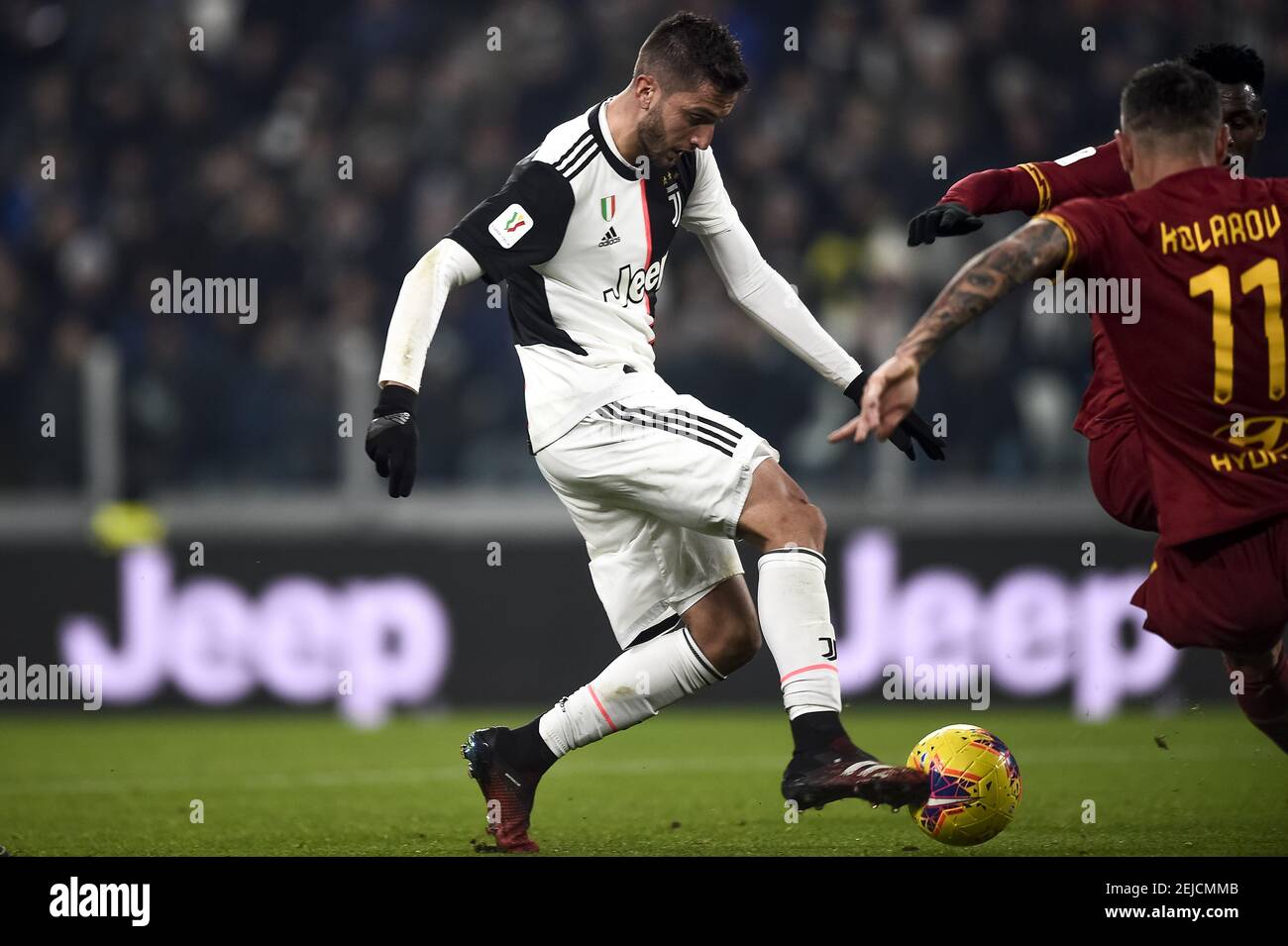 Turin, Italy - 22 January, 2020: Alessandro Florenzi of AS Roma in action  during the Coppa Italia football match between Juventus FC and AS Roma.  Credit: Nicolò Campo/Alamy Live News Stock Photo - Alamy