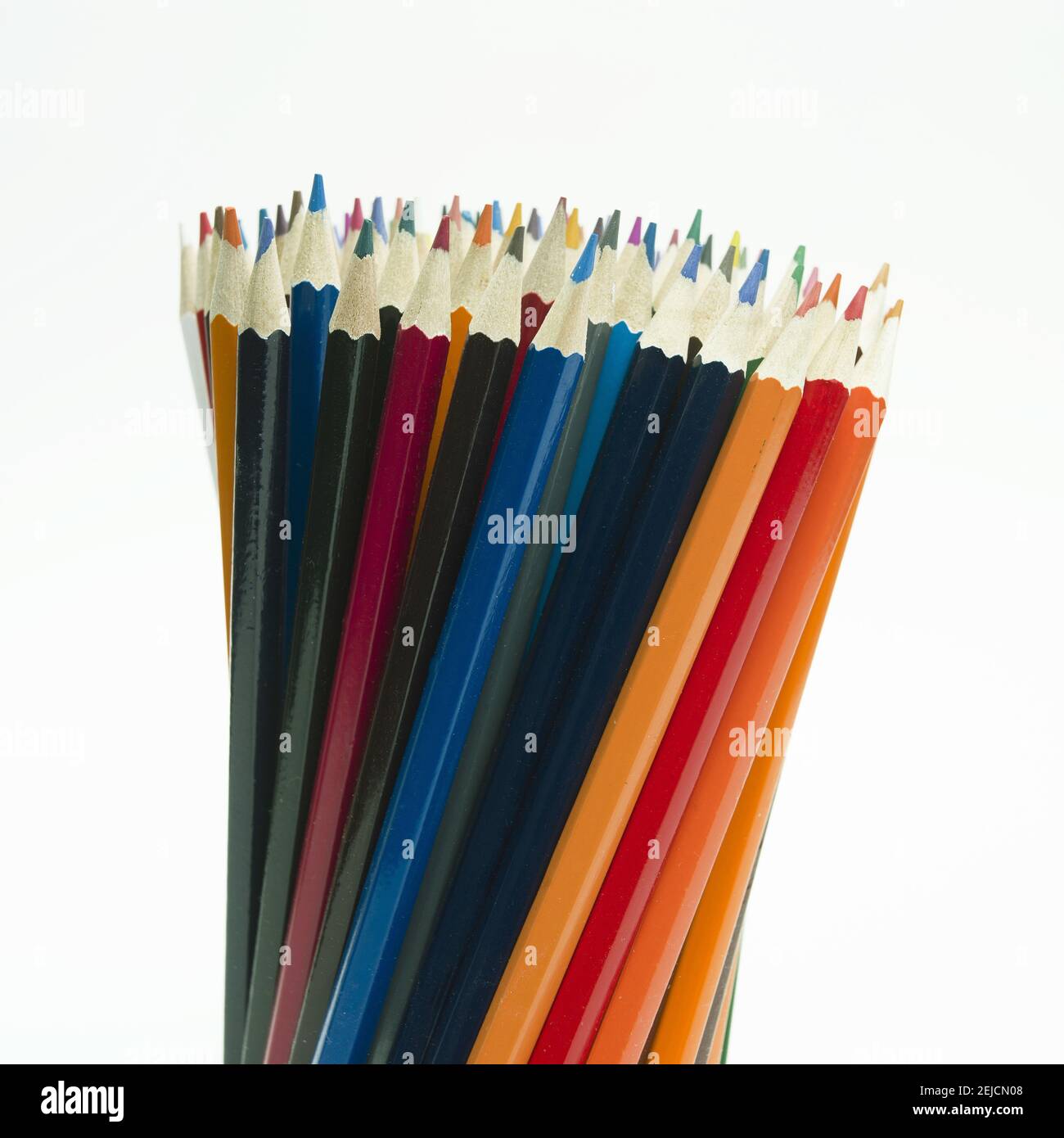 Colored pencils isolated on white background Stock Photo - Alamy