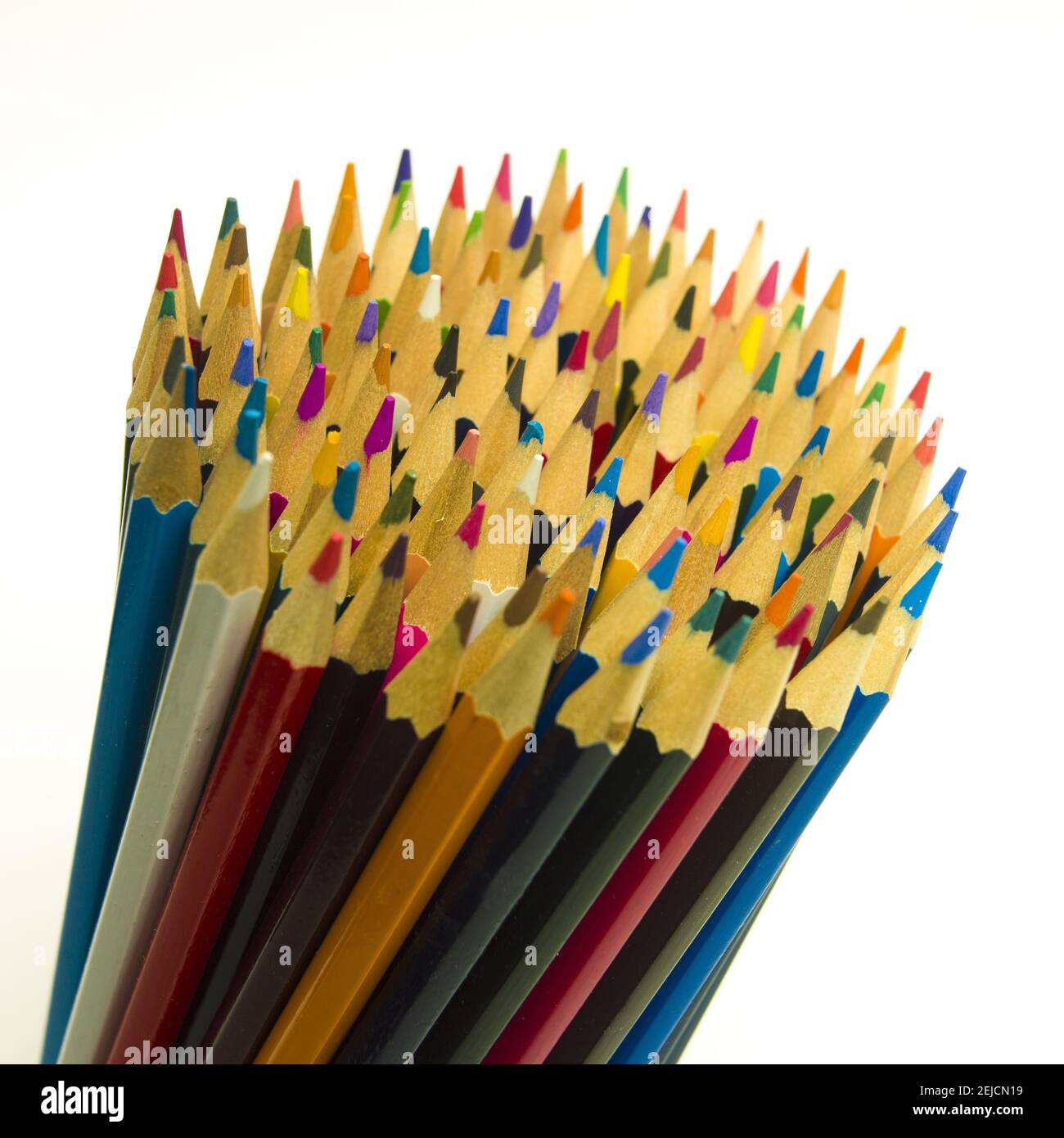 Colored pencils isolated on white background Stock Photo - Alamy