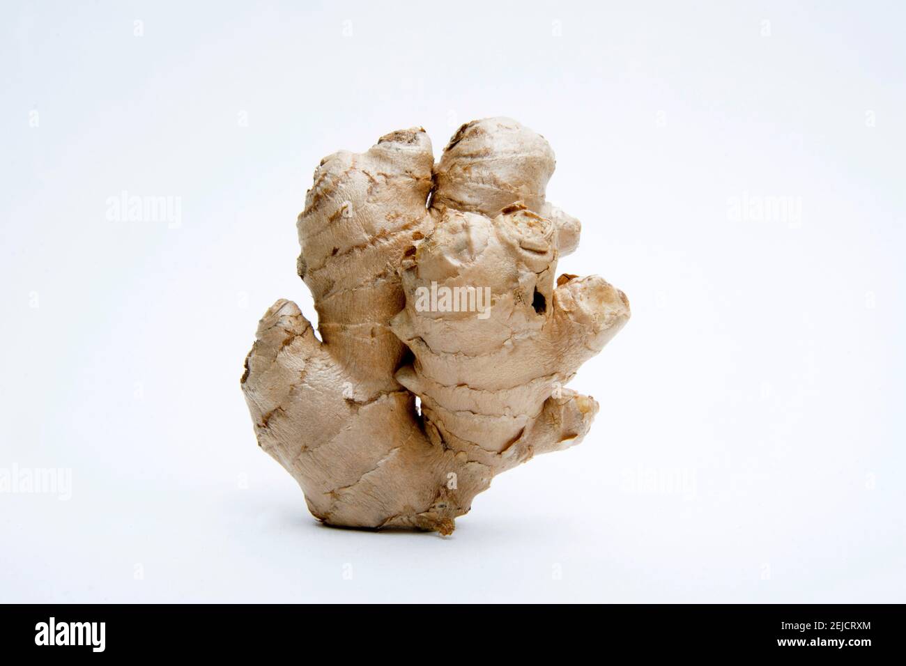 Ginger root on white background Stock Photo