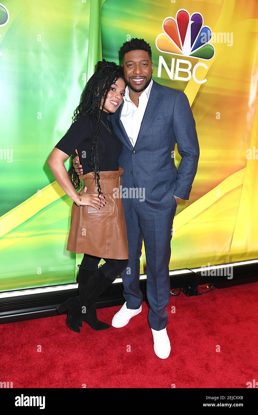 Freema Agyeman and Jocko Sims of " New Amsterdam" attend the NBC 2020