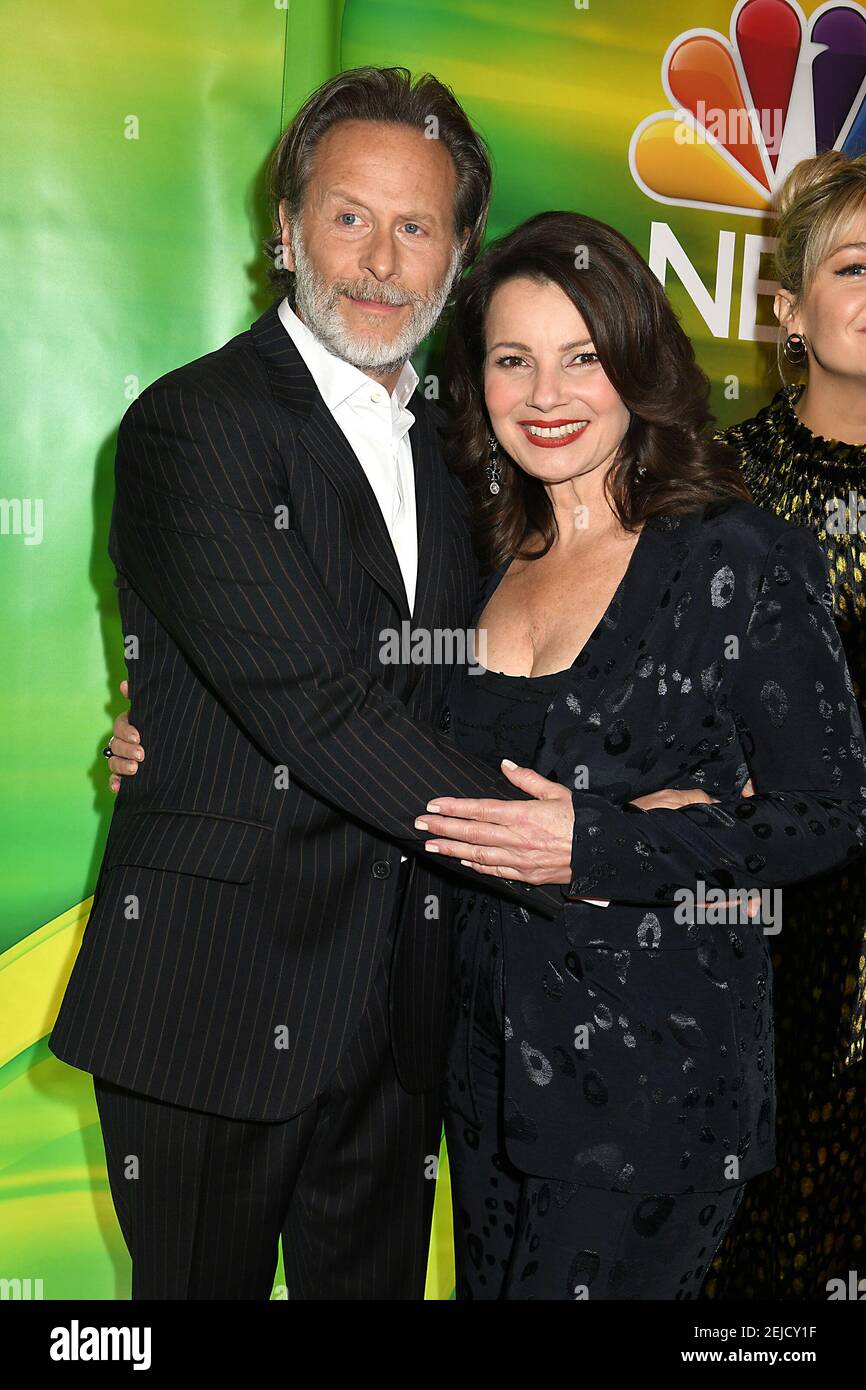 Cast of " Indebted", Steven Weber and Fran Drescher, attend the NBC