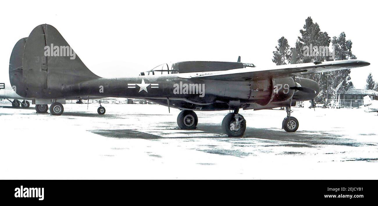 318th Fighter Squadron Northrop P-61B-20-NO Black Widow, 1947 Stock Photo