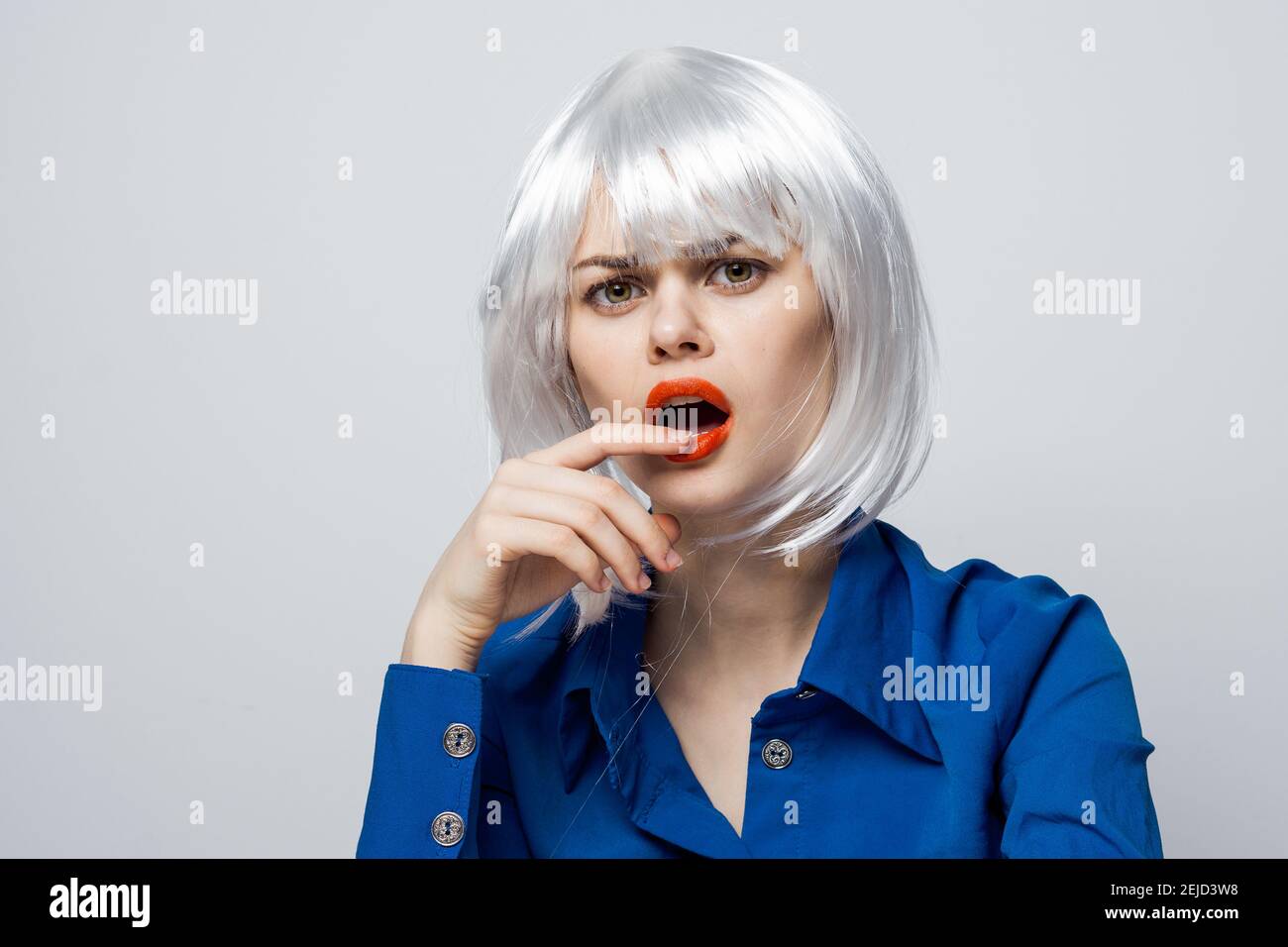Cropped view woman presenting hi-res stock photography and images - Alamy