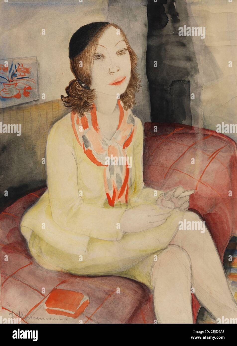 Meditation. Museum: PRIVATE COLLECTION. Author: JEANNE MAMMEN. Stock Photo