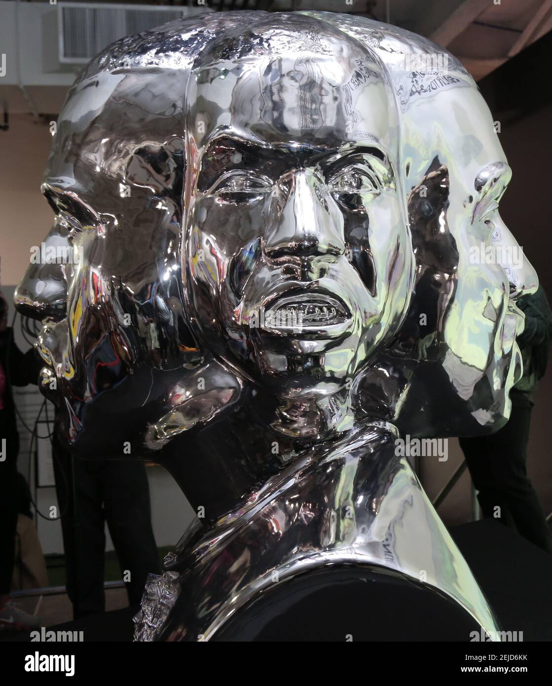 The unveiling of the NSEWest Statue held at Sneakertopia Inc. at The Promenade At Howard Hughes Center on January 24, 2020 in 20 in Los Angeles, CA, USA (Photo by Parisa Afsahi/Sipa USA) Stock Photo