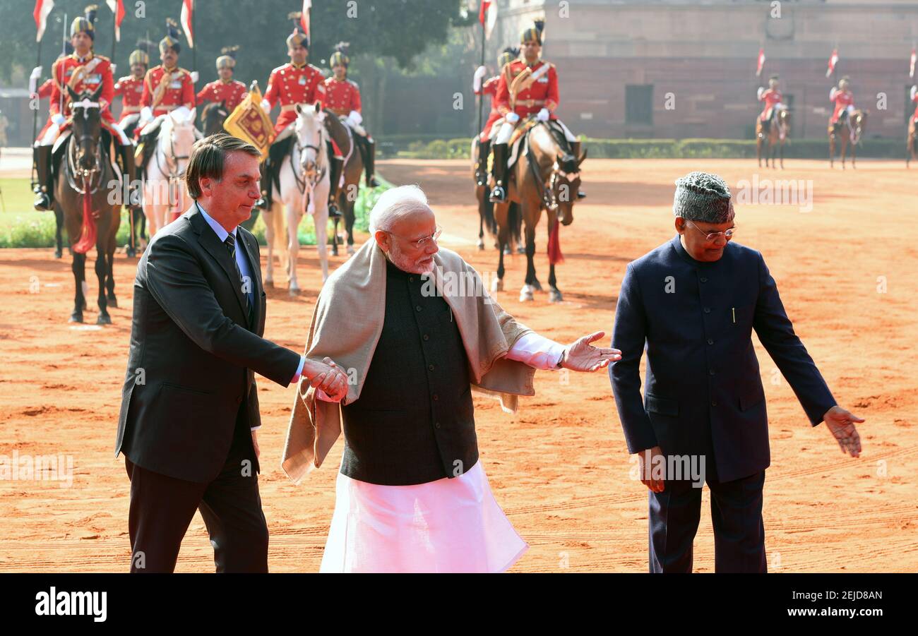 NEW DELHI, INDIA – JANUARY 25: President Ramnath Kovind and Prime ...