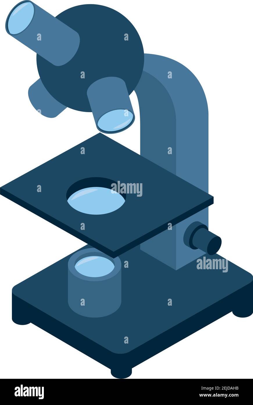 microscope lab device isometric icon vector illustration design Stock Vector