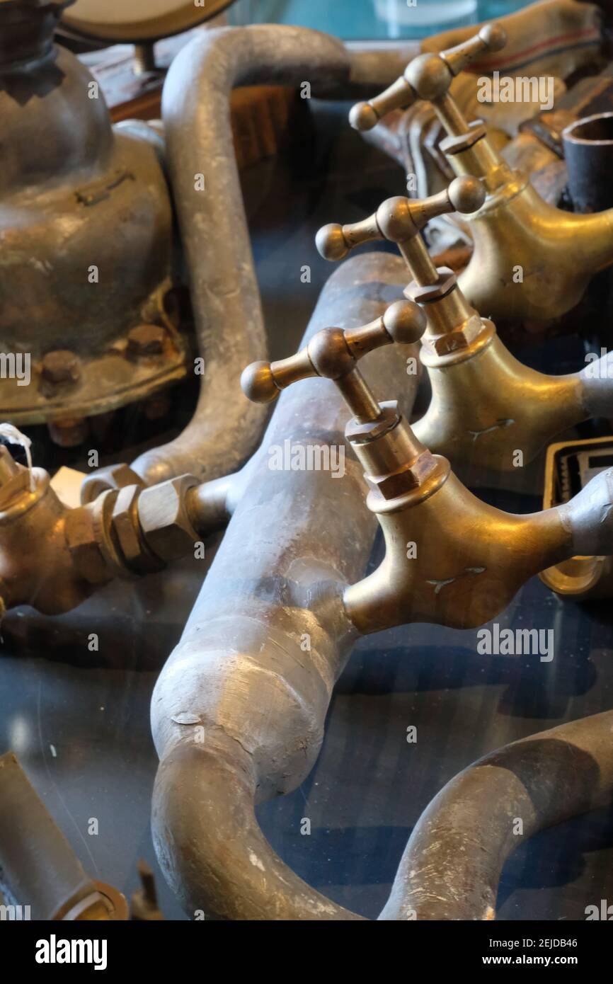 Set of taps and pipes Stock Photo Alamy