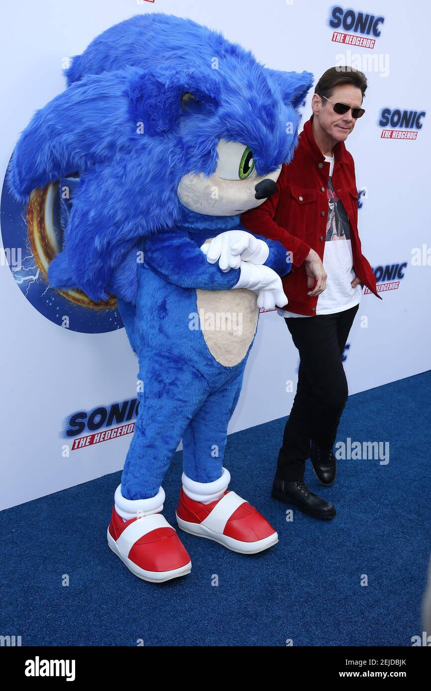 Sonic The Hedgehog, Jim Carrey attend the LA Premiere Of "Sonic The