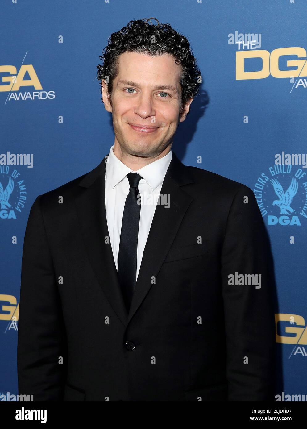 LOS ANGELES, CALIFORNIA - JANUARY 25: Thomas Kail arrives for the 72nd