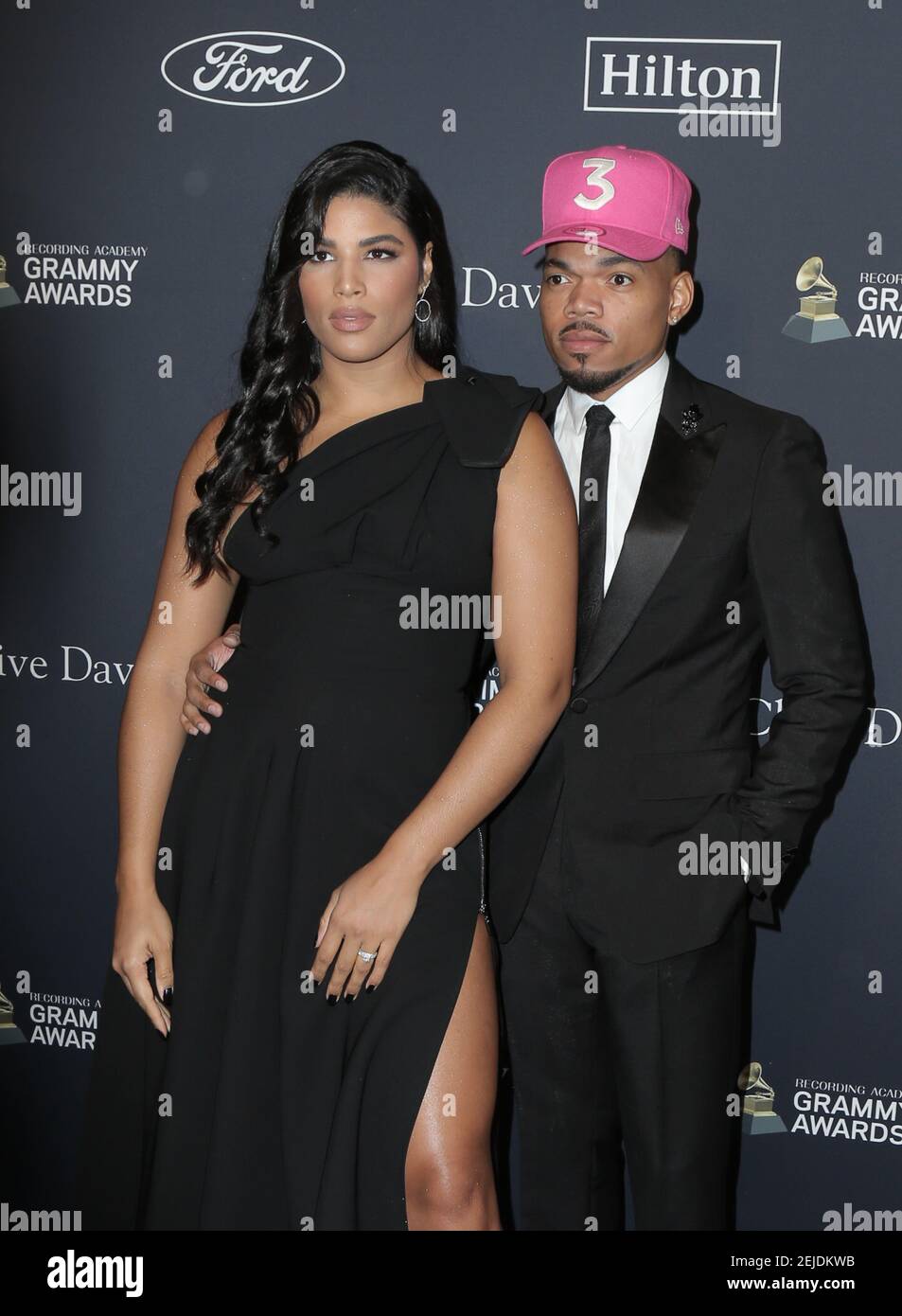 Chance The Rapper walking the red carpet at the Clive Davis' 2020  Pre-Grammy Gala held at The Beverly Hilton Hotel on January 25, 2020 in Los  Angeles, California USA (Photo by Parisa