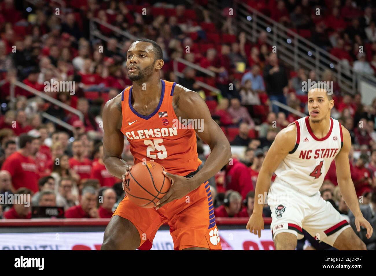 January 18, 2020 Clemson Forward Aamir Simms (25) during the NCAA