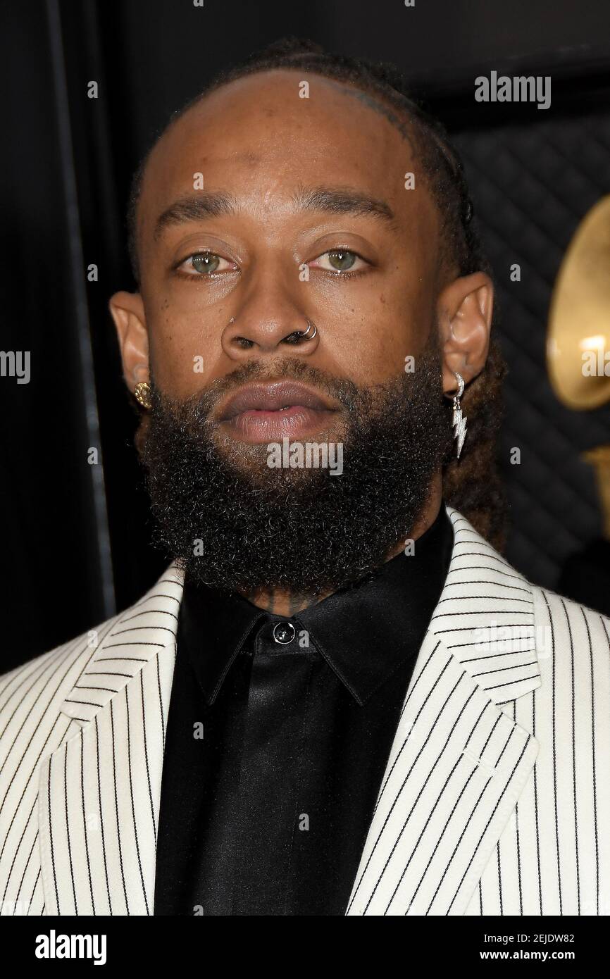 Ty Dolla Sign arrives at the 62nd Annual Grammy Awards red carpet held
