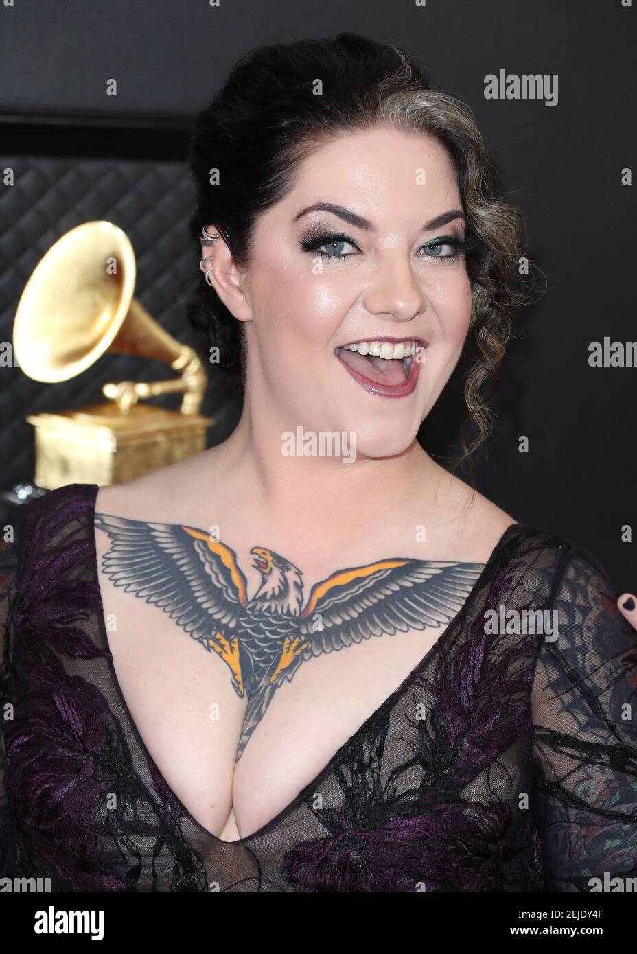 LOS ANGELES, CALIFORNIA, USA JANUARY 26 Ashley McBryde arrives at