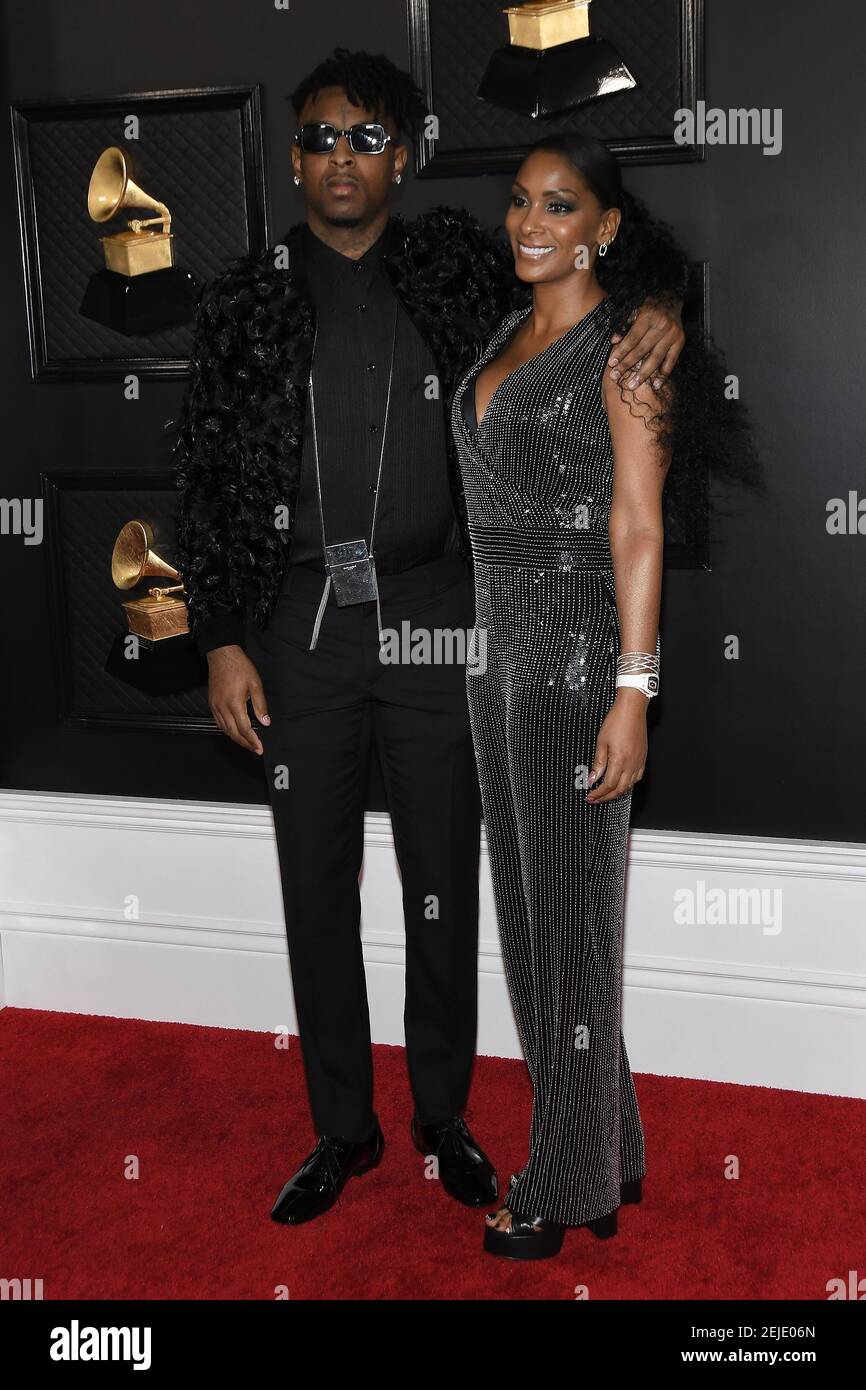 21 Savage, Heather Carmillia Joseph arrive at the 62nd Annual