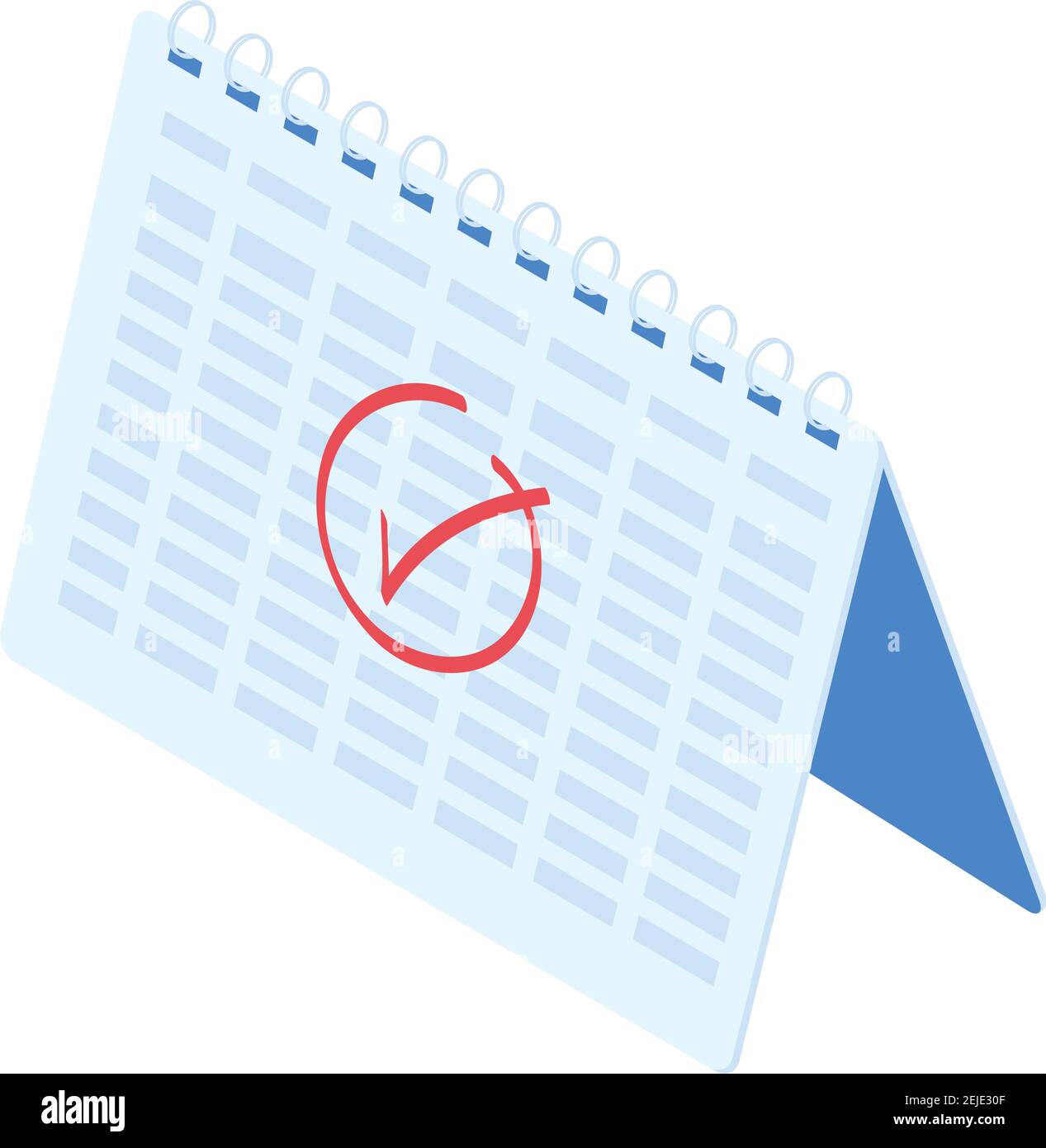 calendar with check symbol isometric icon vector illustration design ...