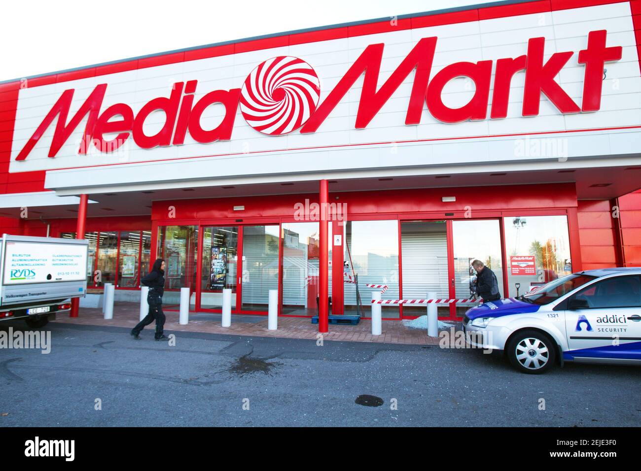 Gothenburg, Sweden - June 25 2022: Media Markt logo on the facade