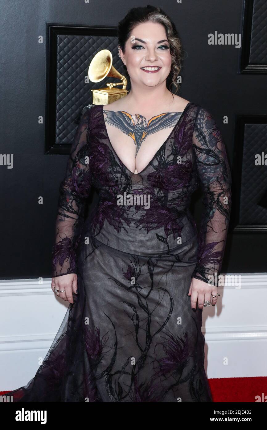 LOS ANGELES, CALIFORNIA, USA JANUARY 26 Ashley McBryde arrives at