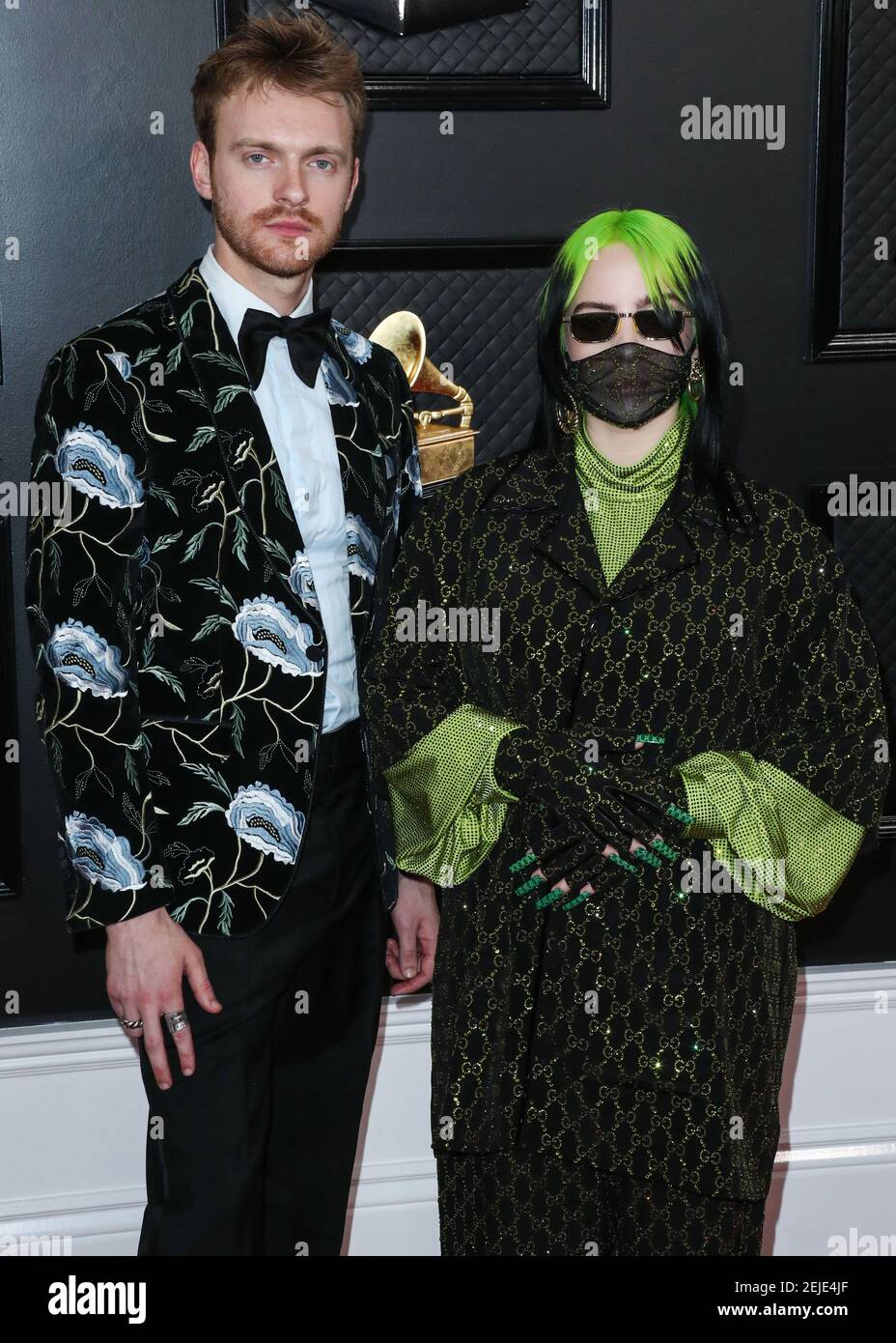 LOS ANGELES, CALIFORNIA, USA JANUARY 26 Finneas O'Connell and sister