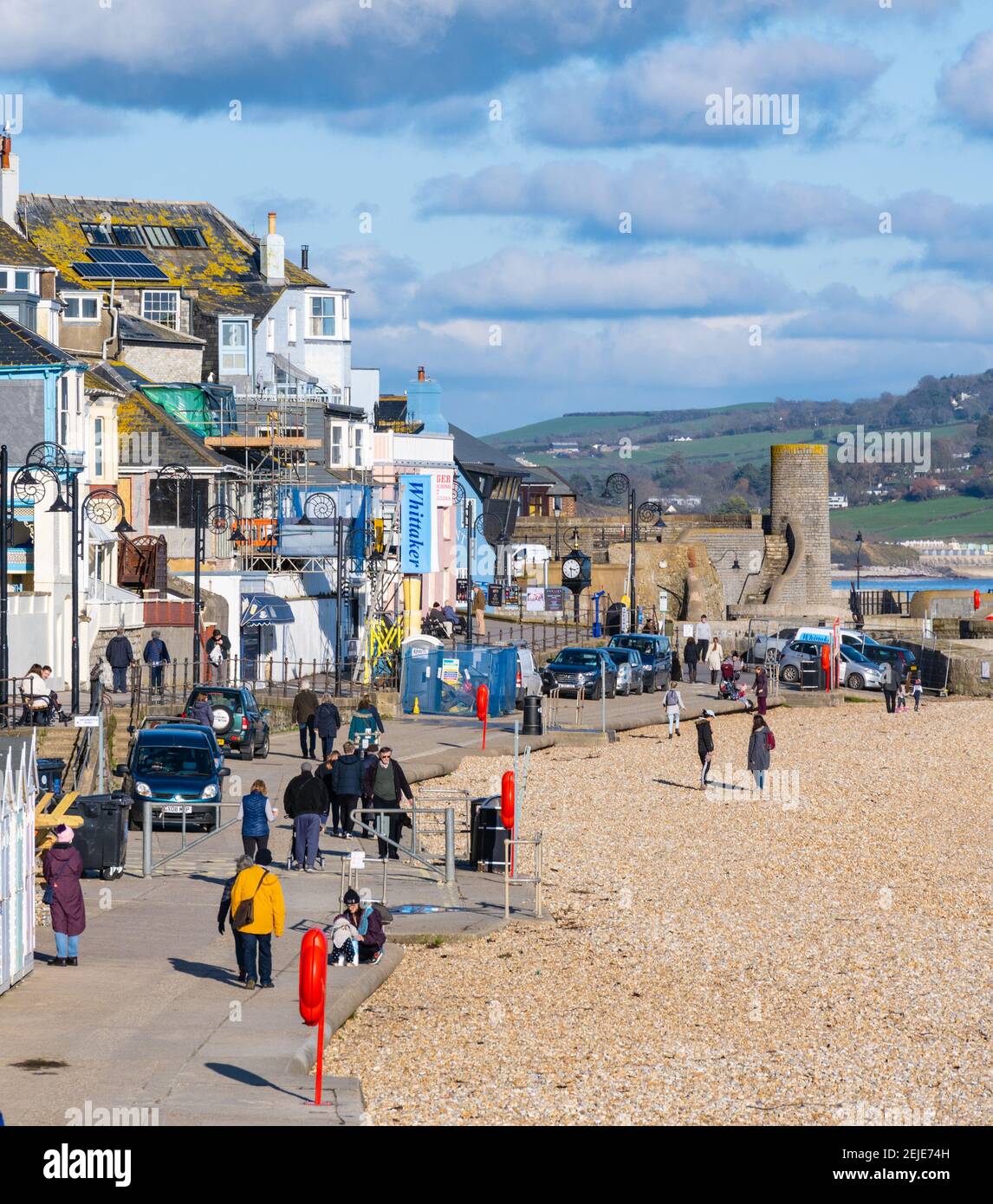 Lyme Regis, Dorset, UK. 22nd Feb, 2021. UK Weather Glorious spring
