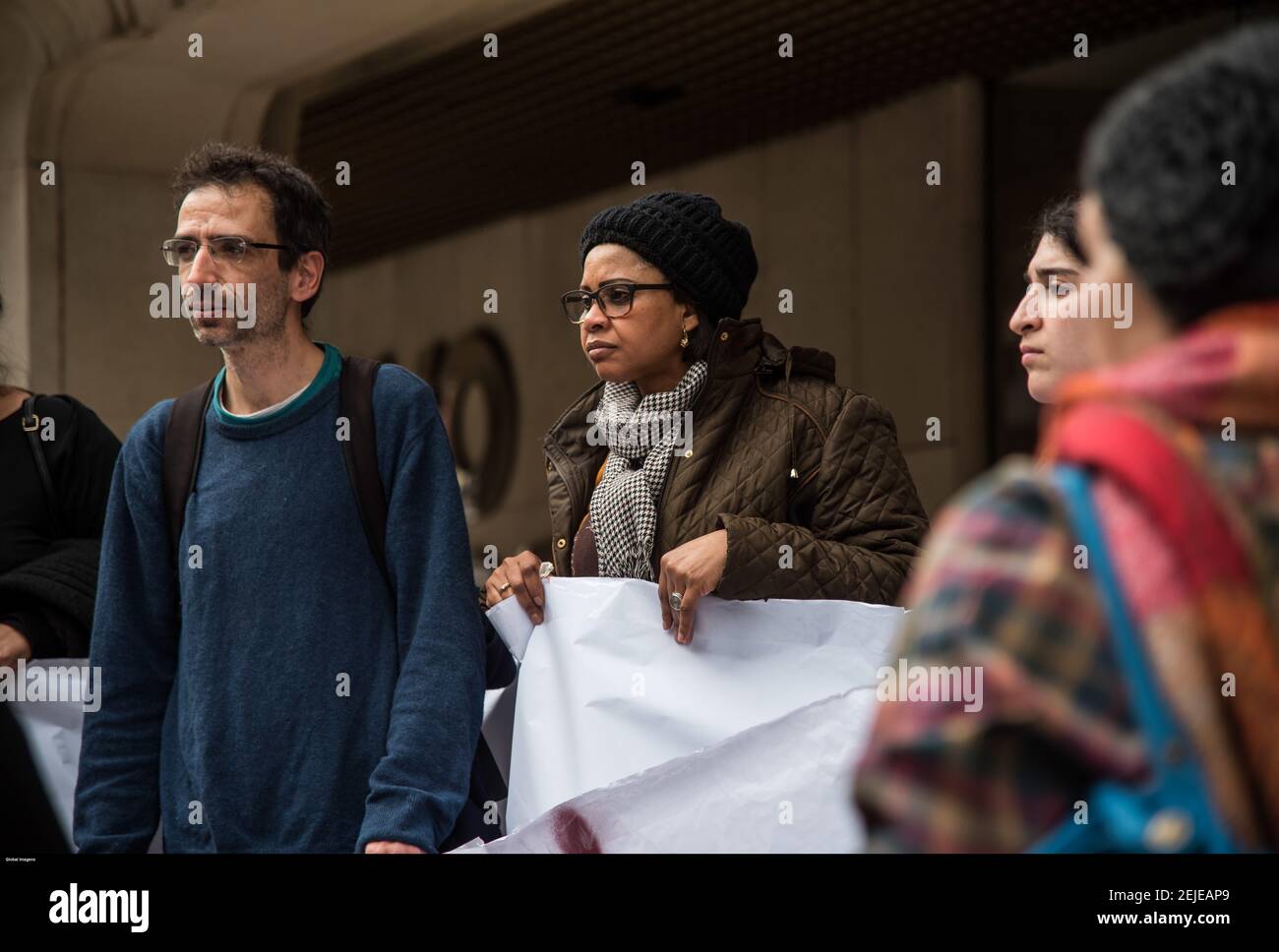 LISBON, 01/28/2020 Habita, Stop Despejo and dozens of people affected by the housing crisis are