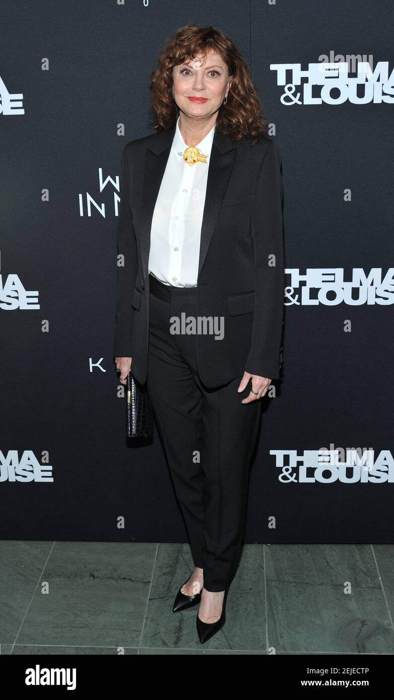 Susan Sarandon attends the screening of Thelma & Louise presented by Kering at the Museum of Modern Art in New York, NY on January 28, 2020. (Photo by Stephen Smith/SIPA USA) Stock Photo