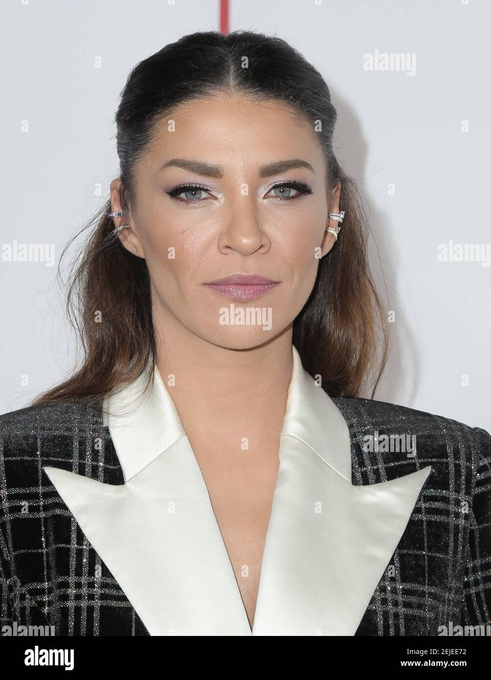 Jessica Szohr walking the red carpet at the Television Academy's 25th Hall Of Fame Induction Ceremony held at Saban Media Center on January 28, 2020 in North Hollywood, California USA (Photo by Parisa Afsahi/Sipa USA) Stock Photo