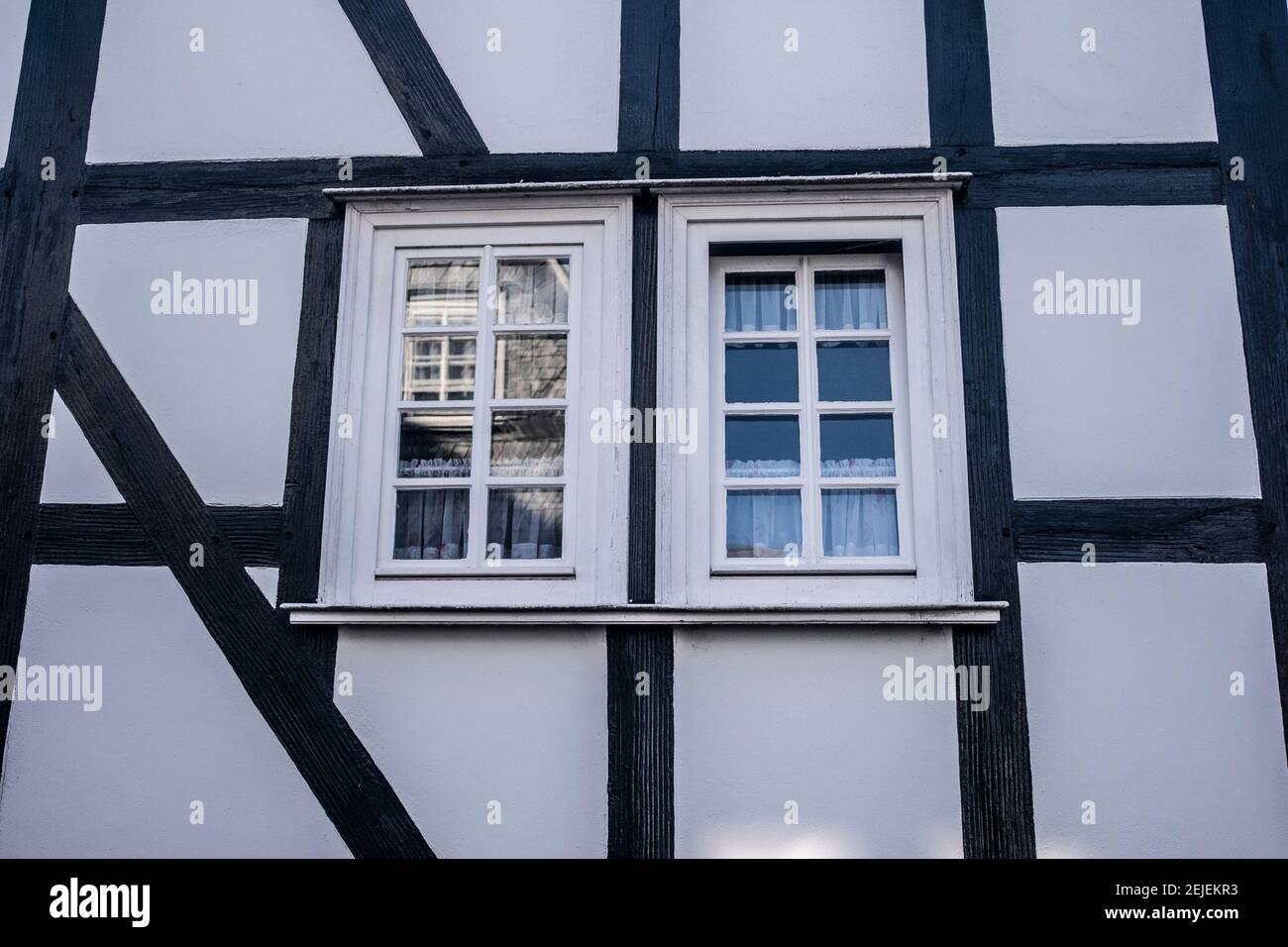 Freudenberg, Sauerland, 13.02.21: Alter Flecken, Historischer Stadtkern bei  Freudenberg, 86 alte Fachwerkhäuser, Detailaufnahme. Foto: pressefoto Mik  Stock Photo - Alamy