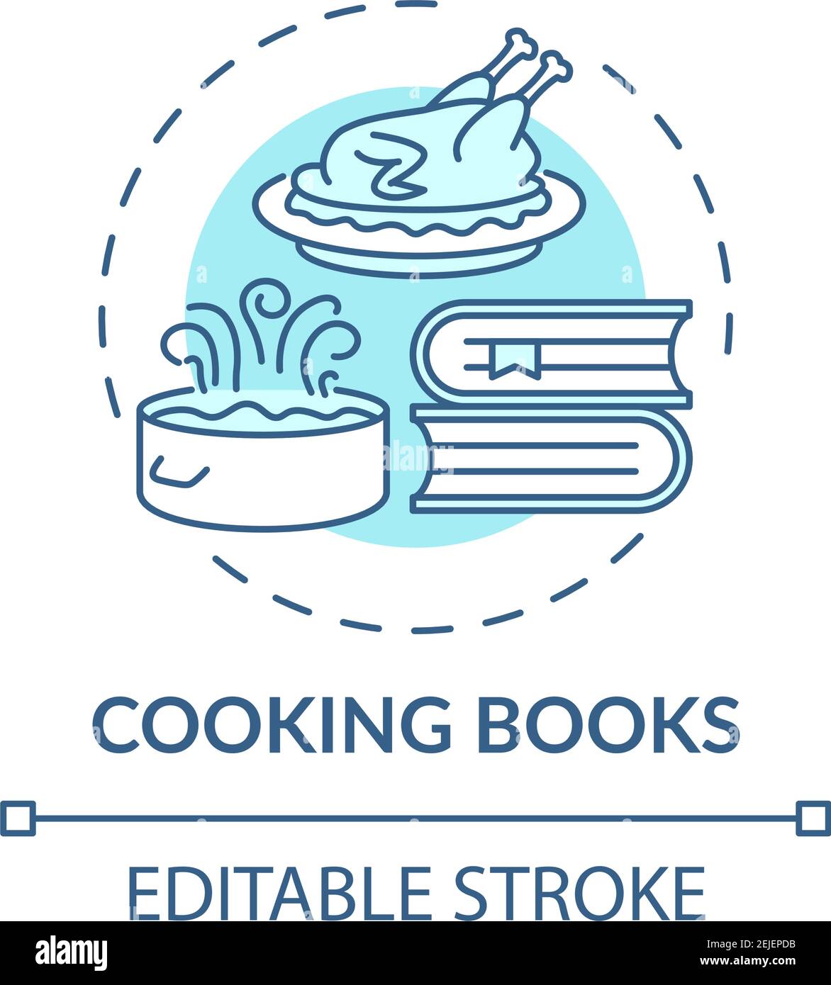 Cooking books concept icon Stock Vector Image & Art - Alamy