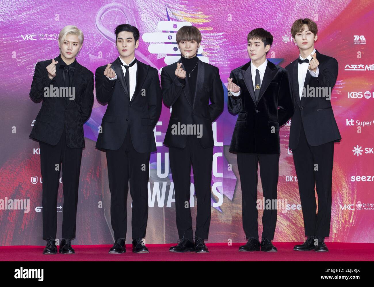 South Korean K Pop Boy Band NU EST Attend A Photo Call For The 29th south-korean-k-pop-boy-band-nu-est-attend-a-photo-call-for-the-29th
