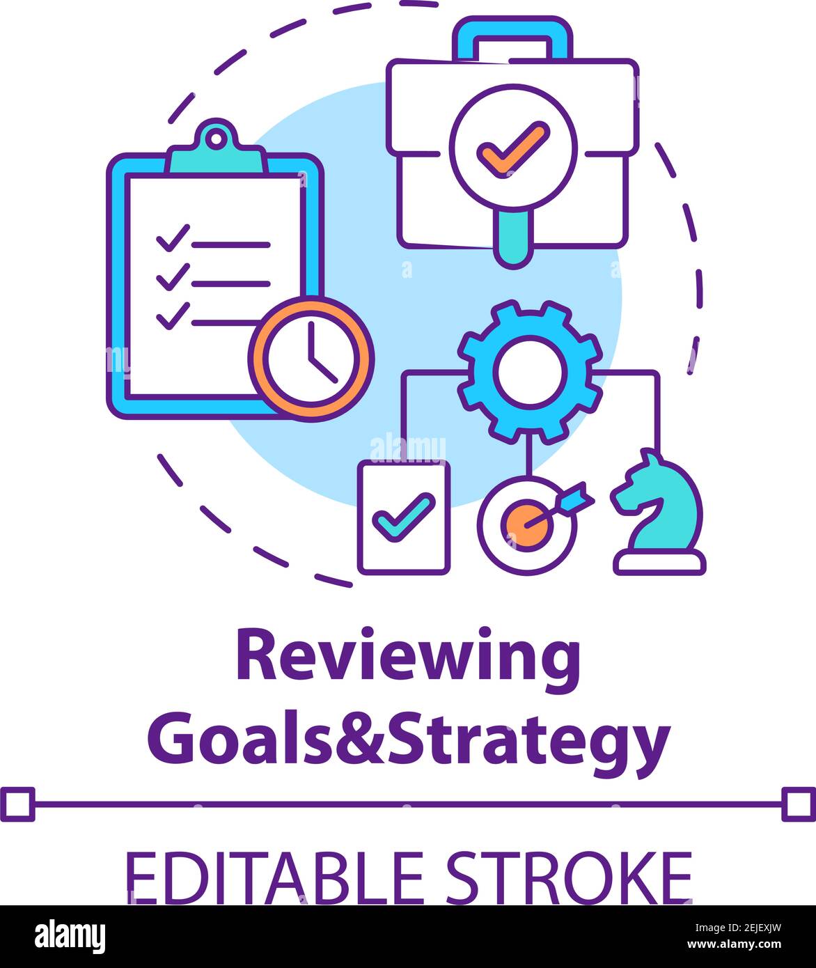 Reviewing art Stock Vector Images - Alamy