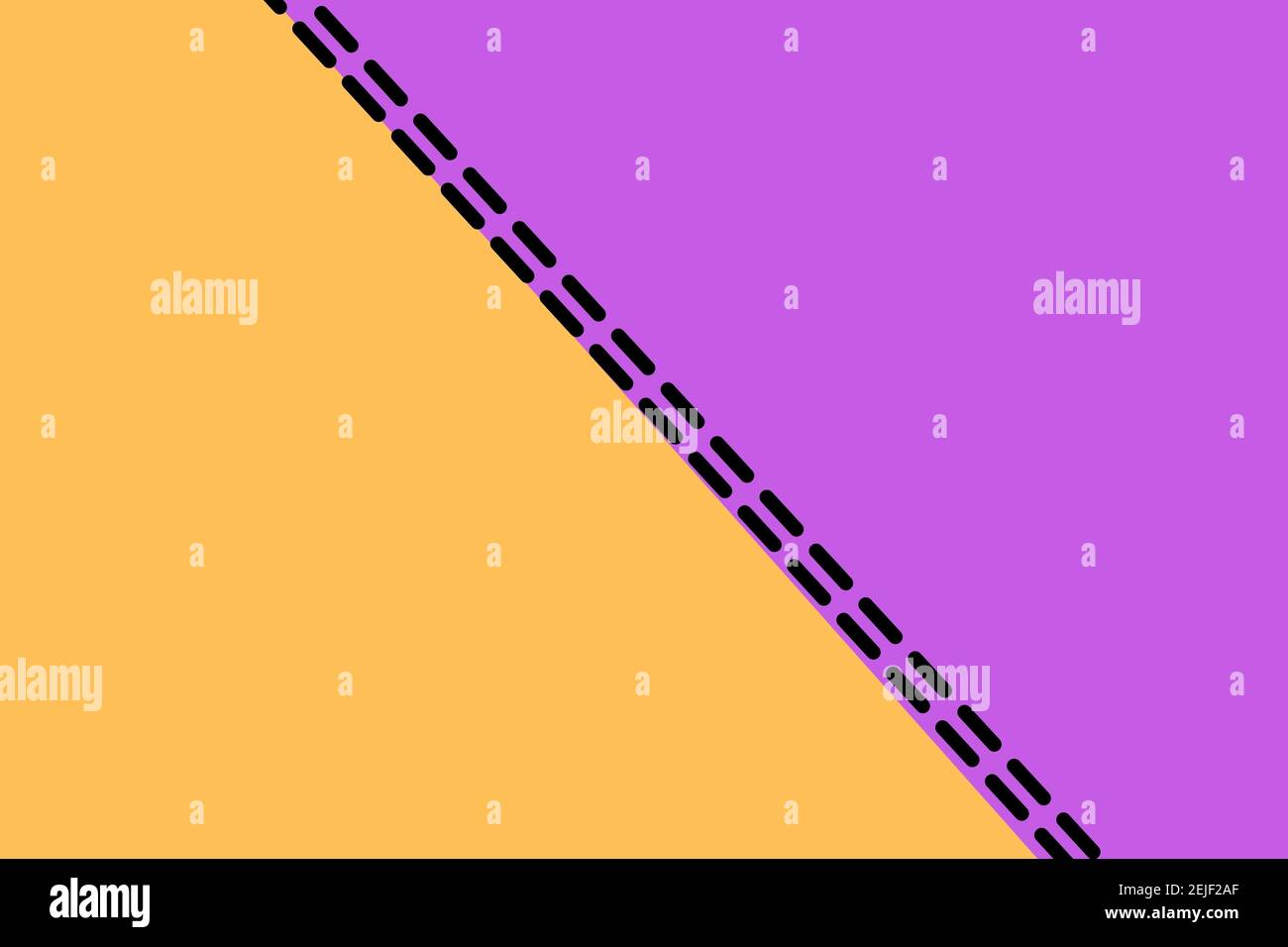 two parallel color with line abstract or illustration, background ...