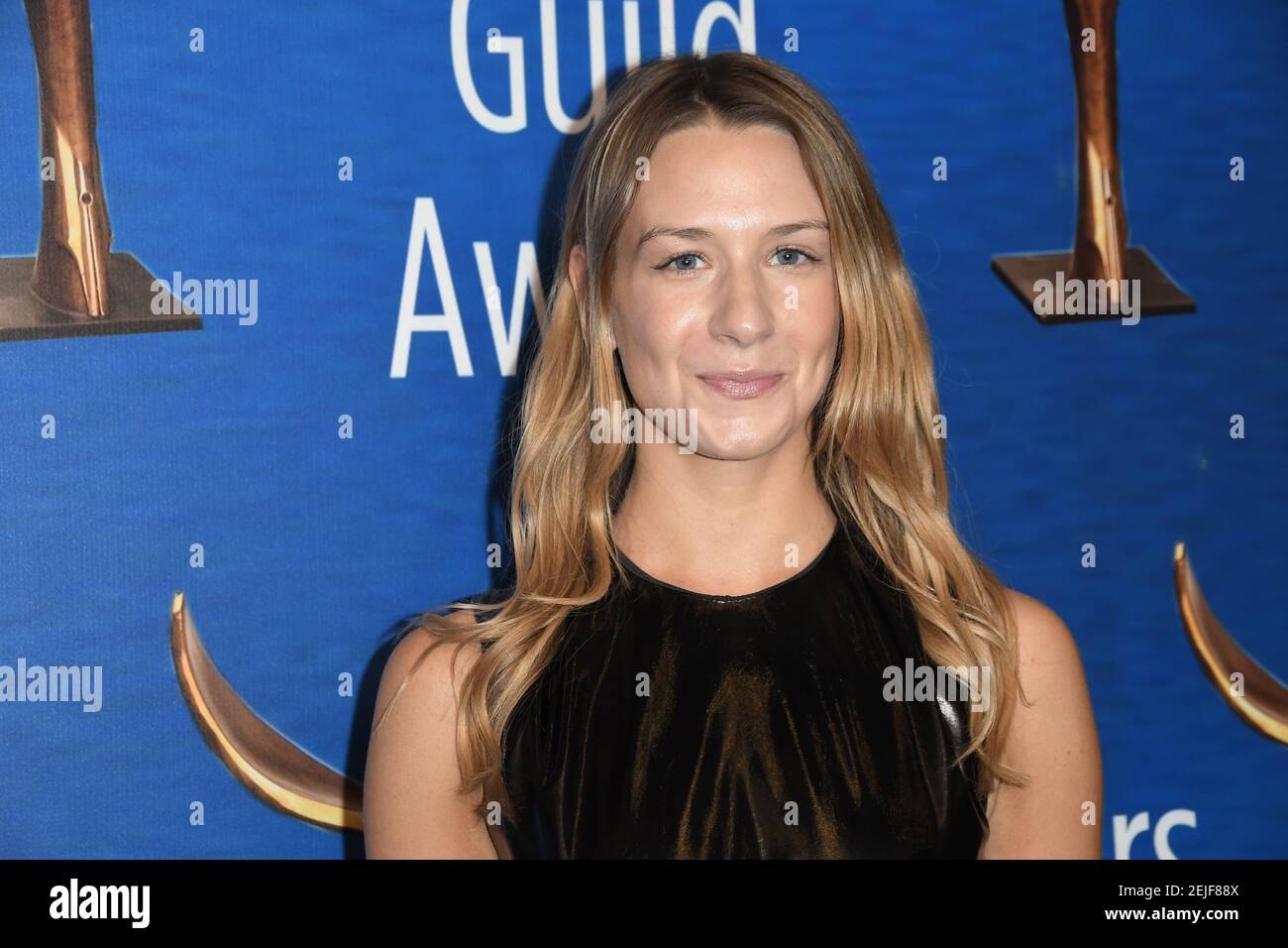 Alessandra Dimona walks the carpet at the 2020 Writers Guild Awards held at  the Beverly Hilton Hotel on February 1, 2020 in Beverly Hills, CA, USA.  (Photo by Sthanlee B. Mirador/Sipa USA