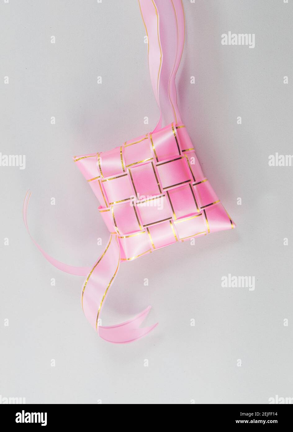 The beutiful pink colors ribbon of ketupat raya Stock Photo - Alamy