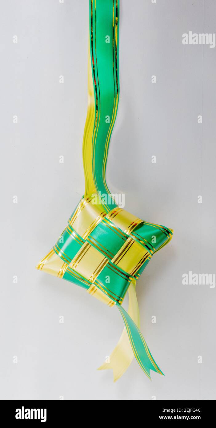 The beutiful colors ribbon of ketupat raya Stock Photo - Alamy
