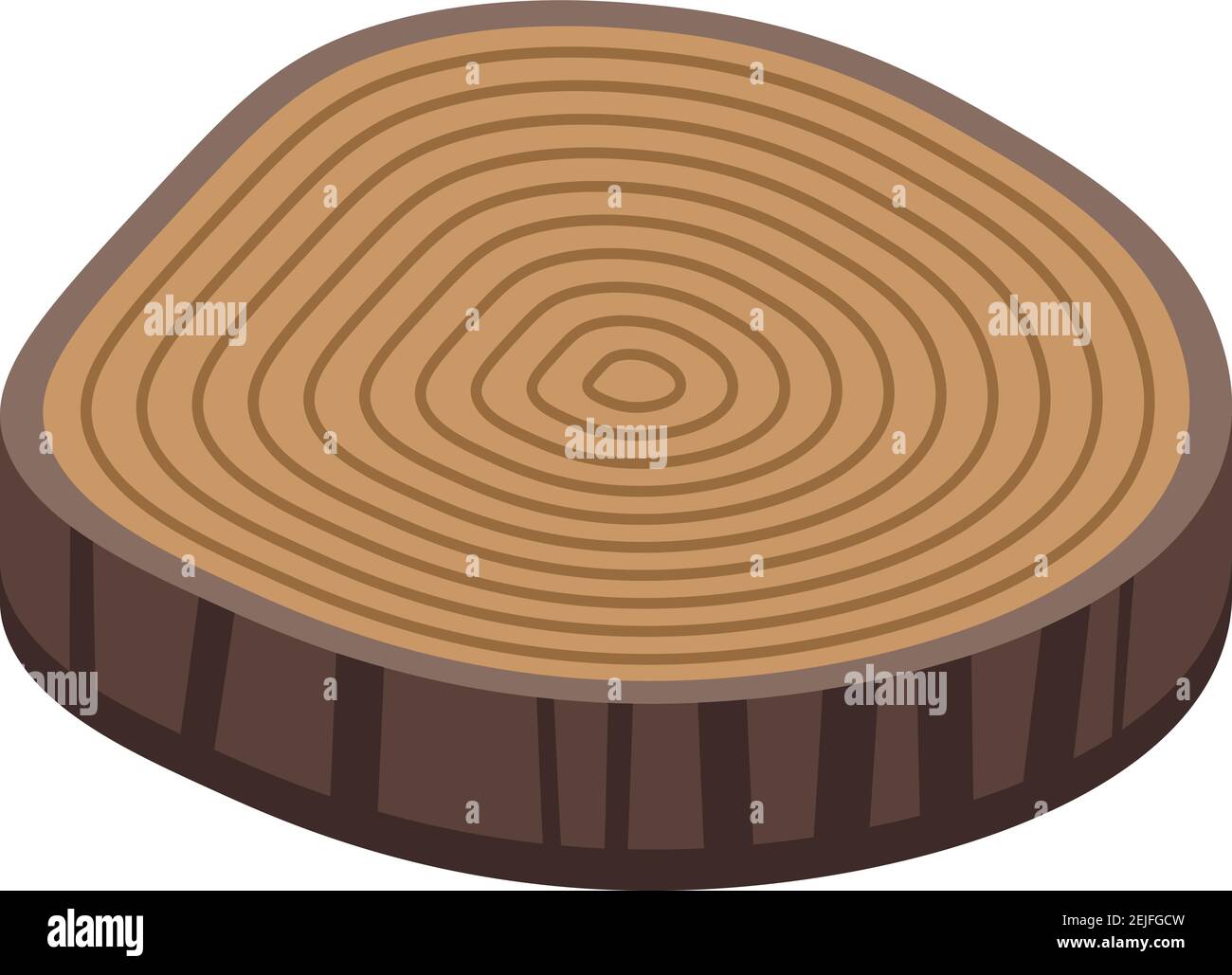 Tree rings icon. Isometric of tree rings vector icon for web design ...