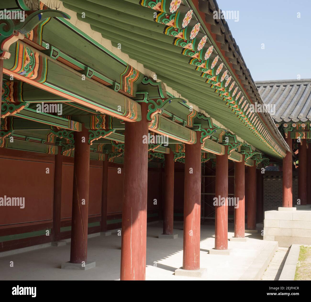 Architectural details of Changdeokgung Palace, Seoul, South Korea Stock Photo