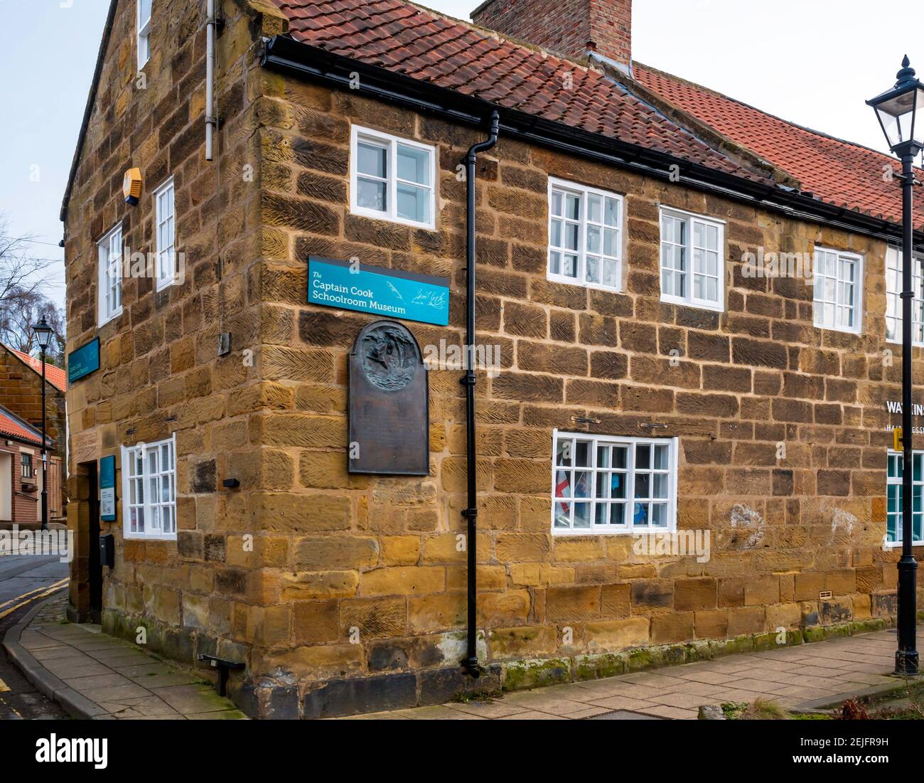 The Captain Cook Schoolroom Museum Great Ayton North Yorkshire Stock Photo