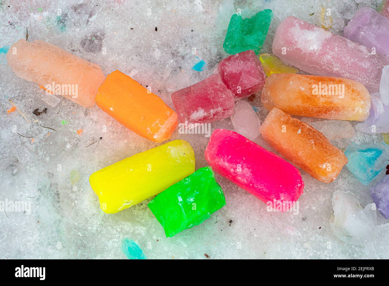 Frozen ice. Background from colored ice cubes. High quality photo Stock ...