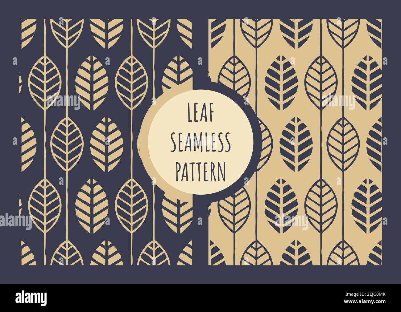 Gold leaf pattern Stock Vector Images Alamy