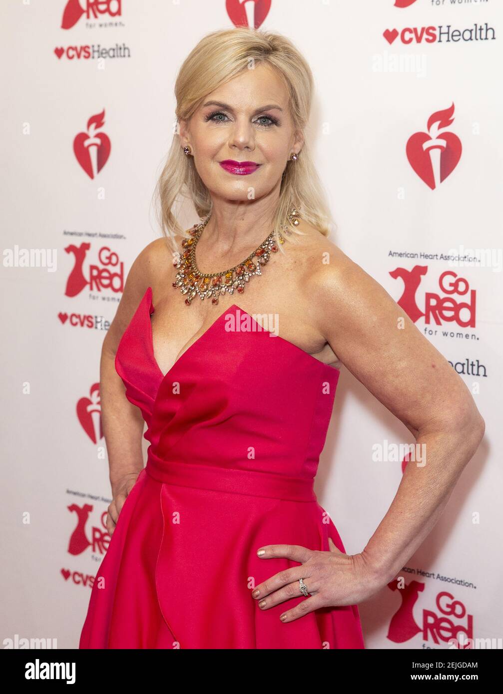 gretchen carlson red dress Up and At 'Em