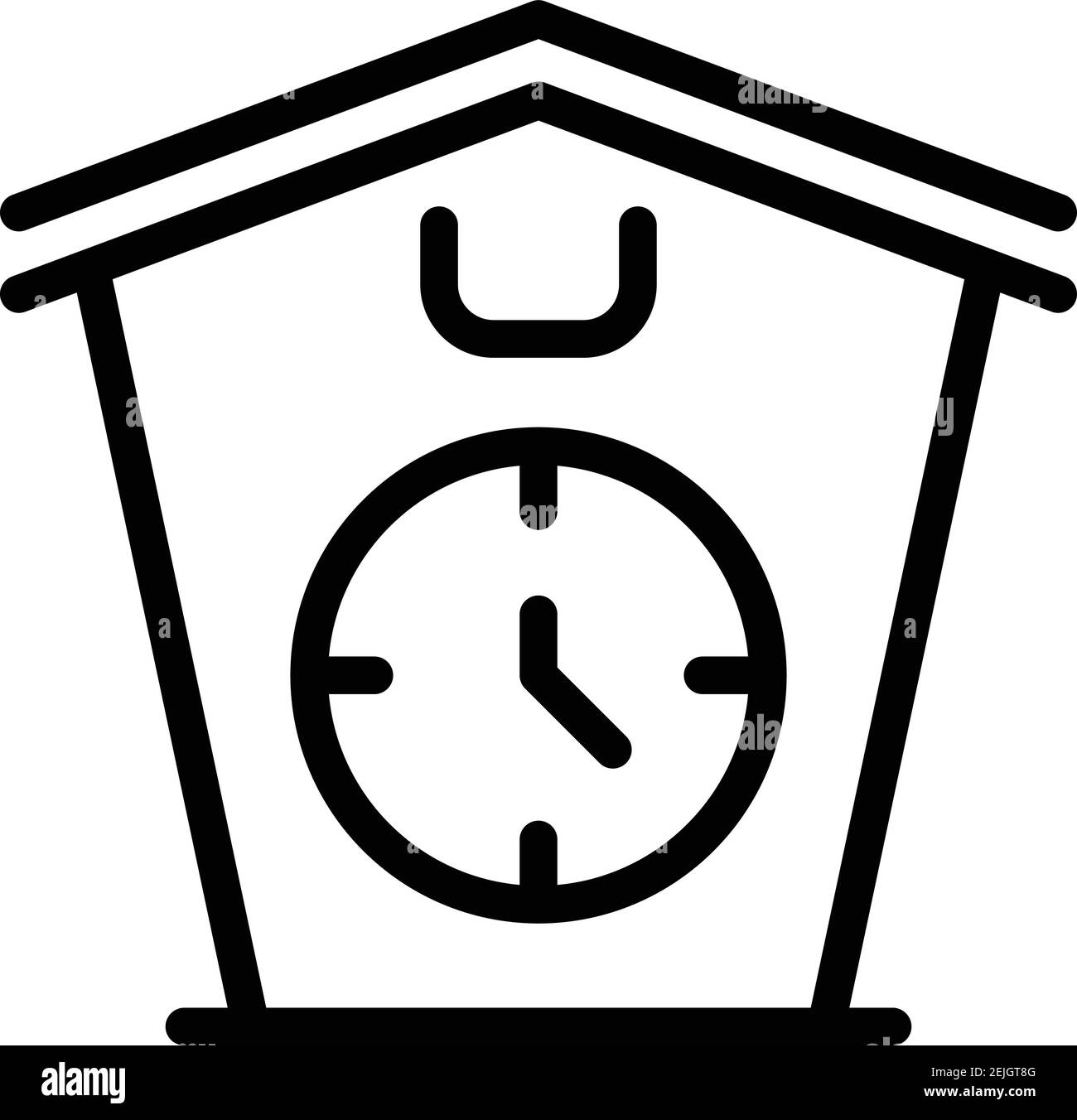 Part time job icon. Outline part time job vector icon for web design isolated on white