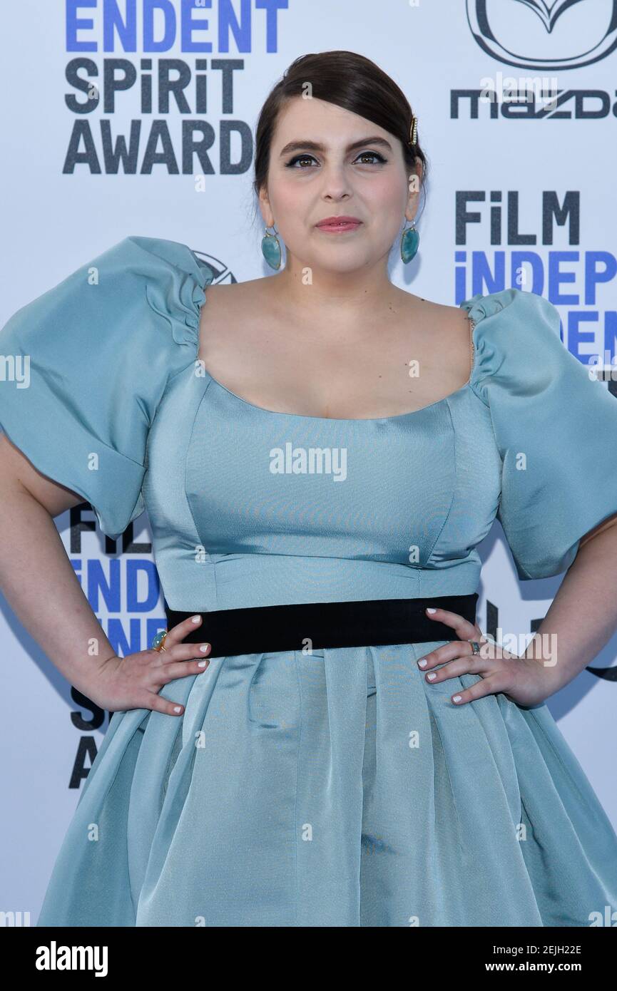Beanie Feldstein walking on the red carpet at the 35th Annual Film