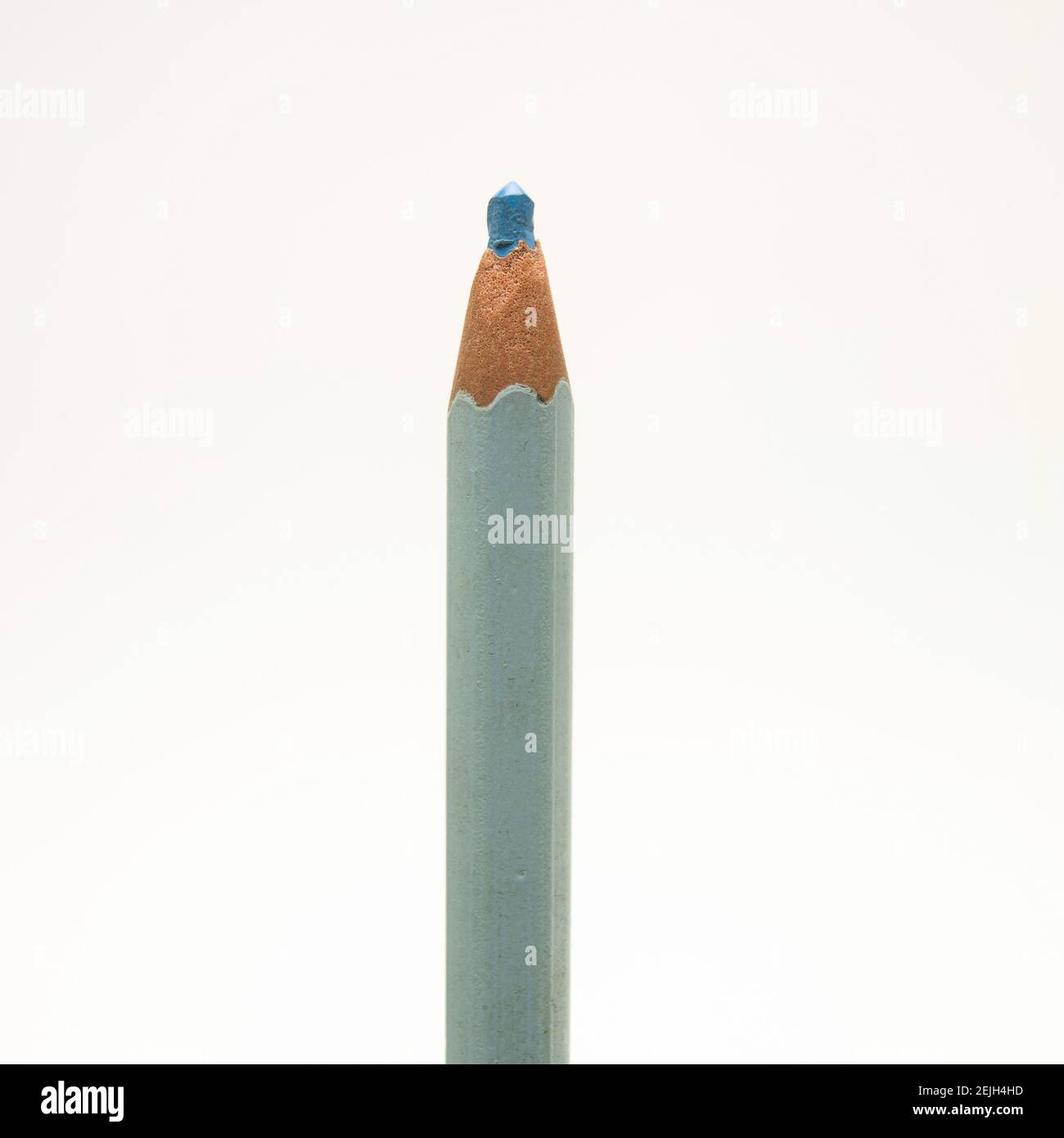 Blue pencil isolated on a white background Stock Photo - Alamy